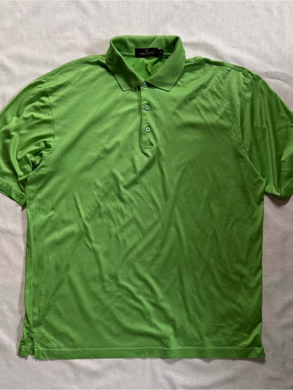 Bugatchi Uomo Men’s Lime Green Cabo Del Sol Polo Shirt